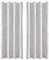 BUHUA Verdunklungsvorhänge Grau Weiß Goldfolie Wärmeisolierende Vorhänge mit Ösen Gardienen 2-Set H 245 x B 132 cm Gardinen Wohnzimmer & Schlafzimmer Thermovorhang Kälteschutz