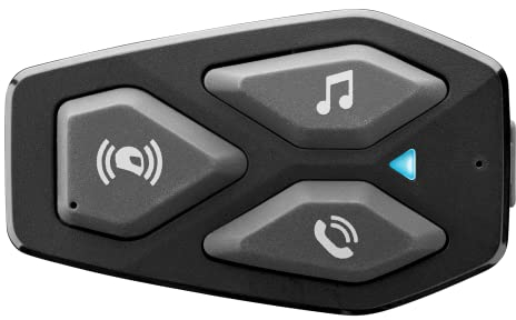 INTERPHONE | Com3hd | Single | Bluetooth 5.1 motorcycle intercom Bluetooth from helmet, HD 40mm earphones, motorcycle use, 500m distance, 10 hours autonomy, music, GPS, waterproof IP67