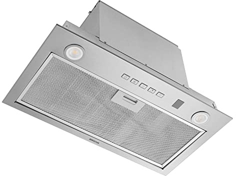 Broan-NuTone PM400SSV 21-inch Custom Cabinet Built-In 4-Speed Power Pack Insert with Voice Control, LED Lighting, and 450 Max Blower CFM, Stainless Steel