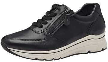 Tamaris Damen Sneaker Low - 1-23711-42 003 39 Black Leather