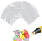 100Pcs POF Schrumpffolie Taschen 15x15cm Klar Hitze Schrumpffolie Wrap für hausgemachte DIY Verpackung Seife Badebombe Kerze