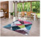 MDEKOR Teppich für Wohnzimmer Schlazimmer Esszimmer 200x290 Weiß Schwarz ÖKO-TEX Kurzflor Wohnzimmerteppich