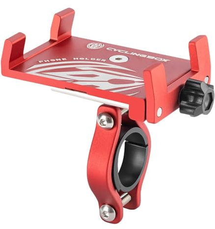 PRIMUZ Fahrrad-Handyhalter, 71 g Fahrrad-Handyhalter, Reise-Fahrrad-Handyhalterung, Handy-Halterung, Fahrradzubehör für Fahrrad-Lenkertasche, Lenker und Telefon