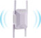 2024 dernier répéteur WiFi Double Bande (5 GHz / 2,4 GHz) avec Port Ethernet Configuration Rapide, amplificateur Internet, 4 antennes 360 ° WiFi Range Extender