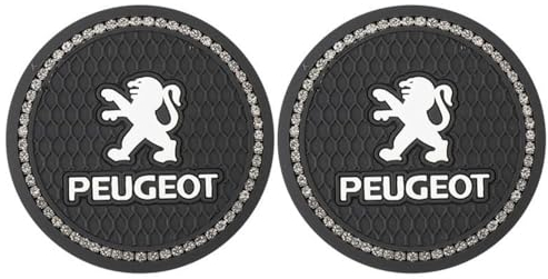 GTFRFD Auto-Getränkehalter-Untersetzer, für Peugeot 206 2004-2008 Silikon rutschfeste Wasserdicht Cup Matte Getränkehalter Einsatz Zubehör Innenraum