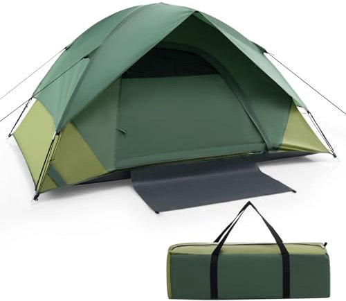 COSTWAY Tienda de Campaña 2 Personas, Mosquitera Extraíble, Puerta de Doble Capa, Tenda Campismo con Bolsa de Transporte, 2 Ventanas de Malla, Tienda Campaña Montaje Rapido, 216 x 156 x 116 cm