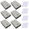 GTIWUNG 6 Piezas 3x1.5V AA Caja de Soporte de Batería Blanco,Enchufe Hembra USB,4.5V AA Caja de Almacenamiento de Batería con Enchufe de Hembra USB,con 4 Piezas Caja de Batería de Plástico