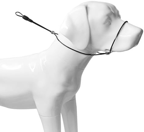 LOS ANDES Hundehalfter Kopfgeschirr, Stoppt Schweres Ziehen an der Halfterhalsband, gepolstertes Halfter für kleine, mittelgroße und große Hunde(Schwarz)