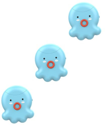 BESTonZON 3piezas Cortauñas Eléctrico Para Bebés Cortauñas Automático Octopus Azul Trimmer De Uñas y Para Recién Nacidos y Portátil y