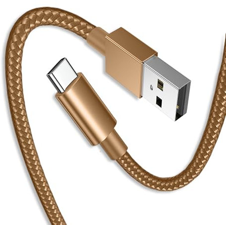 USB C Charger Cable, Extra Long Type C Cable Braided 3A Fast Charging Lead for Samsung Galaxy S22 S21 S20 S10 S9 A21s A12 A13 A22 A32 A41 A51 A50, for Huawei, for Sony, for Google Pixel (1 Metre)