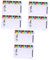 BCOATH 6 Stk magnetisches Whiteboard für zu Hause magnetic whiteboard magnetische whiteboard Planke Whiteboard für Musiknotation schreibtafel Schultafel Whiteboard magnetisch Weiß