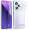 Phoona Funda para Xiaomi Redmi Note 13 Pro Plus 5G / Note 13 Pro+ 5G Carcasa con 2 Piezas Cristal Templado,Transparente Silicona TPU Protección Funda Anti-Choques y Anti-Arañazos Caso