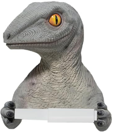 Toilettenpapierhalter – Dinosaurier-Toilettenpapierspender, Wandhalter für Toilettenpapier | Selbstklebender Toilettenpapierhalter mit Regal, Organisationswerkzeug für Küche, B