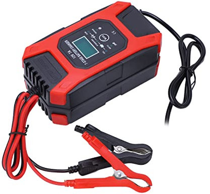 Smart Battery Charger, 7 Stage Repair 12V 7A Car Automotive Tools Equipment, with Overcharging, ABS Material, for Most Batteries (UK Plug)