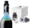 Cla.Ra 2 pezzi Tappo Vino Sottovuoto con Indicatore di Data - 2 Tappi Vino Sottovuoto per Aspirazione dell'Aria - Tappo con Pompa per Sottovuoto Compatibile con Tutte le Bottiglie di Vino e Champagne