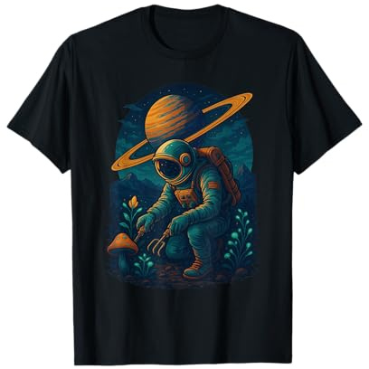 Kosmischer Gärtner-Astronaut kümmert Sich um außerirdische Pflanzen T-Shirt