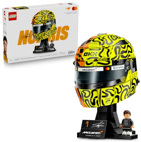 LEGO Editions McLaren MasterCard F1 Team Lando Norris’ Helm - F1 Fanartikel - Modellbau mit Minifigur zum Sammeln - Geschenk für Jungen ab 14 Jahren & Erwachsene Motorsportfans - 43023