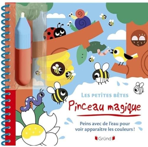 Pinceau magique – Les petites bêtes – Livre Coloriage magique à l'eau avec un pinceau – À partir de 3 ans