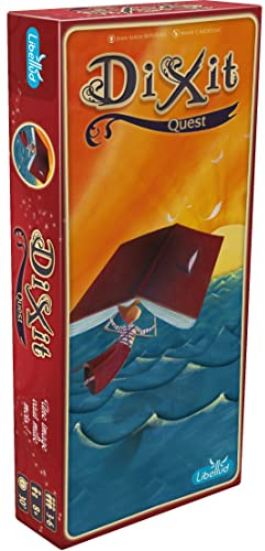 Libellud | Dixit Erweiterung: Quest (Edition 2022) | Kommunikationsspiel | Alter: 8+ | 3 bis 6 Spieler | Spielzeit: 30 min