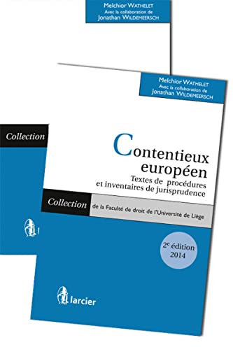 Contentieux européen ( 2 tomes): 2 volumes