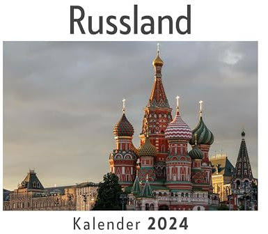 Russland (Wandkalender 2024, Kalender DIN A4 quer, Monatskalender im Querformat mit Kalendarium, Das perfekte Geschenk)