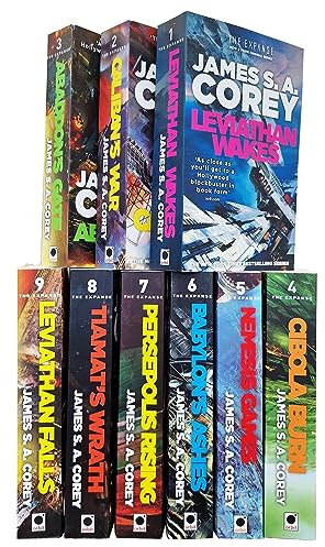 The Expanse Series Collection 9 Books Set By James S A Corey (Leviathan Wakes, Calibans War, Abaddons Gate, Cibola Burn, Nemesis Games, Babylons Ashes, Persepolis Rising & More)