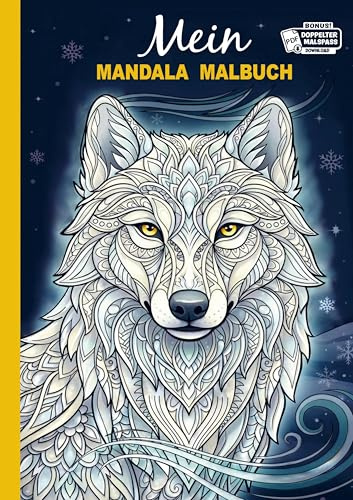 Mein Mandala Malbuch: 50 Tiermandalas zum Entspannen für Kinder ab 8 Jahren - Inklusive Gratis PDF-Download zum Ausdrucken.