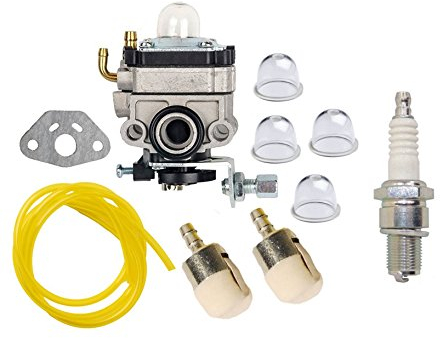 Carkio Kit de carburateur avec Ampoule d'amorçage et Filtre à Carburant Compatible with Honda GX22 GX31 FG100 Mantis Motoculteur, Coupe-Bordures, Coupe-Bordures, Coupe-Bordures