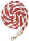 Führstrick für Pferd - Anbindestrick in verschiedenen stylischen Designs, Führleine, Anbindeseil Pony, Esel, Ziege (Rot)
