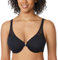 DELIMIRA Women's Front Fastening Bras Underwire Unlined Racerback Plus Size Bra Black 38D