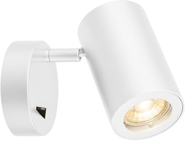 SLV Wall-Mounted Light Enola_B / Internal Wall Illumination, Surface-Mounted Light, Wall-Mounted Light, Ceiling Spotlight / GU10 50W White
