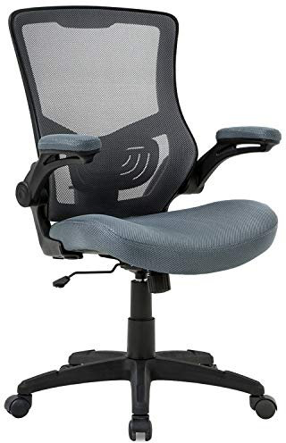 BestOffice Ergonomic Gaming Office Chair, Mesh Back & Fabric Seat, Lumbar Support, Adjustable Armrest, Yellow