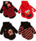 Sesame Street Jungs Elmo 4 Paar Fäustlinge Set Einheitsgröße Rot schwarz