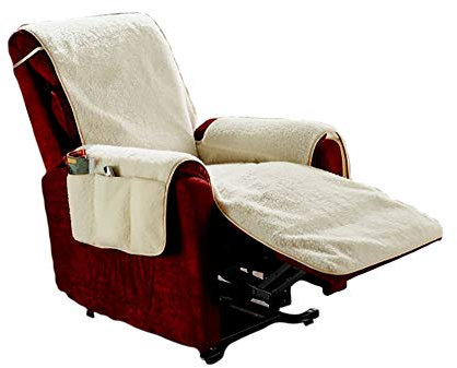 Snugglemore Fleece Armchair/Recliner Chair Cover Furniture Protector with 6 Storage Pockets (Recliner Chair)