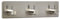 3 x Garderobenhaken PANDORA 3-fach (180 x 45 x 29 mm) Edelstahl rostfrei selbstklebend 3M für Küche & Bad Hakenleiste Handtuchhalter von SO-TECH®