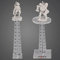 DND Flying Miniatures Combat Riser (Set of 2) Acrylic Laser Cut Flight Stand Terrain from 0 to 3047.7 m Perfect for Dungeons and Dragons, Wargames, D&D and Tabletop RPG