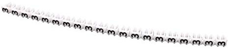 N/A 20 Pcs Letters 3 Cable Network Labels Markers White for Wire 4.0-6.0 mm Diameter