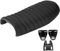 KIMISS Motorrad Powersports Sitze PU Leder Vintage Cafe Racer Sitz Flachsattelkissen für CG125 GN CG CB400SS(XL)