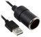 F77CS USB-A auf 12V Zigarettenanzünder Adapter mit 3m Kabel, 5V zu 12V Konverter für Auto, Wohnmobil & Motorrad, Kompatibel mit Dashcams, Luftpumpen, Ladegeräten, Plug & Play, Maximale 10W Leistung