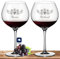 2X Leonardo Burgunderglas Rotweinglas XL mit Namen oder Wunschtext graviert, 630ml, CIAO+, personalisiertes Premium Burgunderglas in Gastroqualität (Weinrebe)