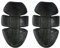 GEARX Cazadora de moto, pantalones, codos, hombros, rodilleras, almohadillas de goma CE - 1621 (negro)
