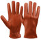 MGGM collection Herren Lederhandschuhe Touchscreen Kaschmir gefüttert,Rötlich-braun,M