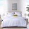 MK Home Textile Seersucker Duvet Cover Set King Bedding Sets with Pillow Cases 100% Cotton Hotel Quality White Silver Charcoal Pink Grey Quilt Covers Double King SuperKing
