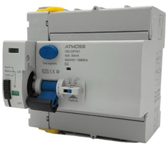 Interruptor diferencial auto rearmable Super inmunizado SI Tipo A, 6 Ka 4P 40A 30ma (Tiempo de reconexión 10, 60, 300s) (4P 40A 30MA)
