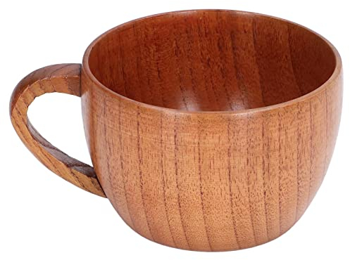 Tasse en bois, tasse à thé en bois de 200 ml, tasse à café, tasse en bois classique avec poignée