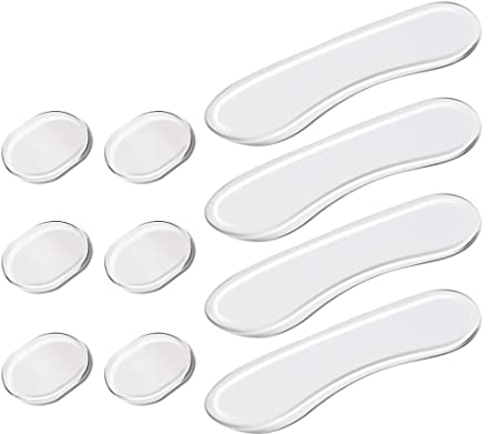 10 Stück Teilige Trommel Dämpfer Gele, Weiche Silikon-Dämpfer-Gel-Pads, Transparente Trommel-Schalldämpfer, Trommel-Schalldämpfer-Pads, Ovale und lange Streifen
