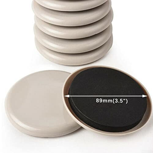 4 x Möbelgleiter für Teppiche, robuste Möbelgleiter, 8,9 cm