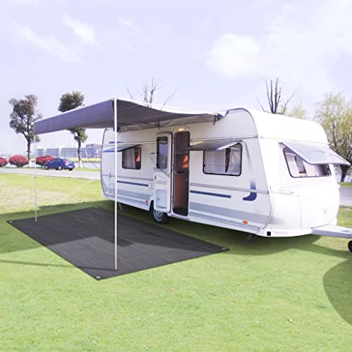 MOONAIRY Zeltteppich, Vorzeltteppich, Camping Plane, Teppich Für Camping Vorzelt, Bodenplane Zeltunterlage, Camping Teppich Outdoor, 300 x 500 cm Anthrazit
