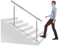 XINZI 80cm Edelstahl Handläufe für Treppen Einstellbarer Winkel Treppengeländer Außen Geländer ohne Querstreben Handrails für Gartentreppen Eingangstreppen Balkontreppen Terrassentreppen
