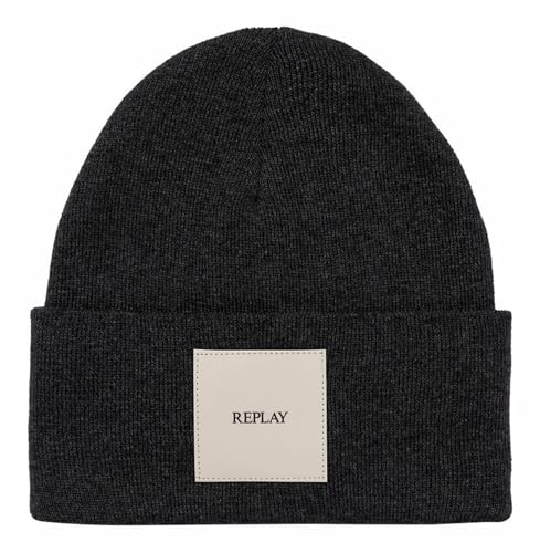 Replay Unisex Mütze Winter, Grau (Granite Gray 0028), OneSize